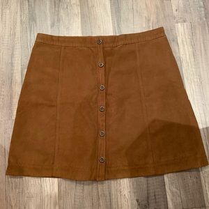 Tan hollister suede skirt - worn once